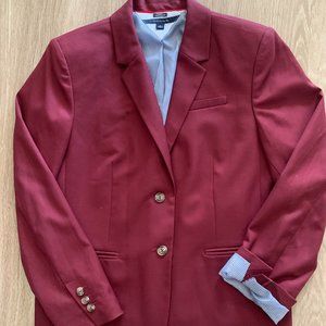 Women's Tommy Hilfiger Burgundy Classic Fit Blazer - Size 16